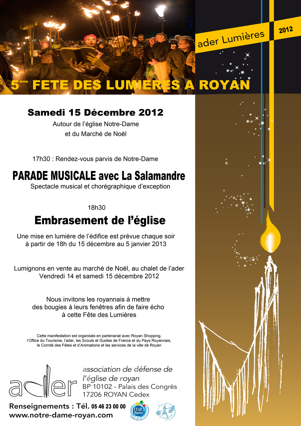 Affiche fêtes lumières 2012