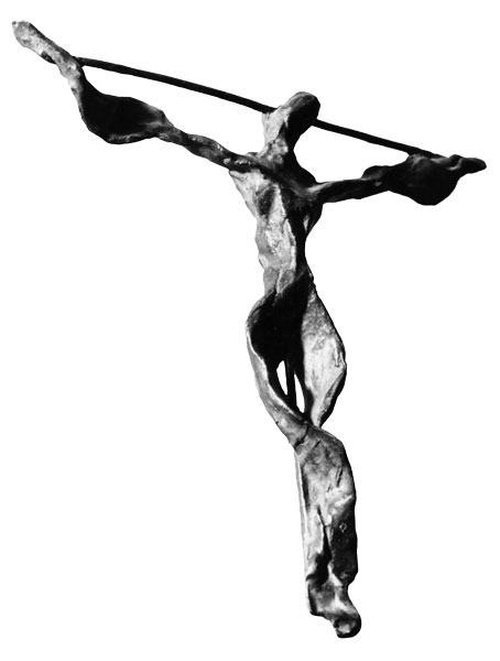 Statue du Christ dessinée par G. Gillet