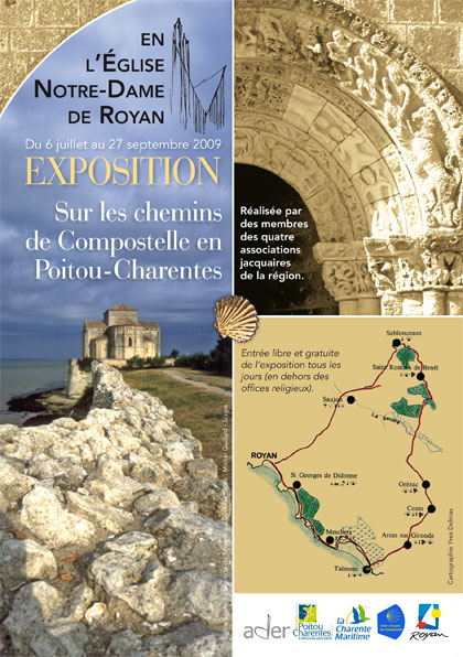 affiche de l'expo Compostelle Notre Dame de Royan