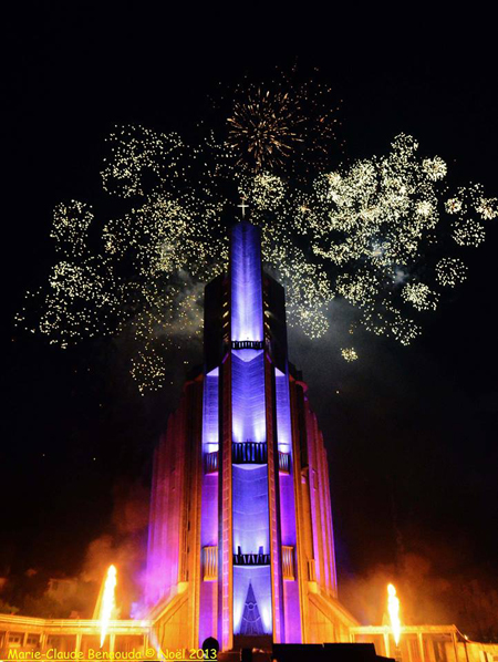 Feu d'artifice fête des lumières 2013