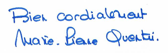 Signature Marie-Pierre Quentin