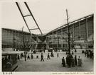 4 : Vue de la façade nord du pavillon. Cliché SADO. 8 mai 1958. 20 x 25,4 cm. Tirage NB.